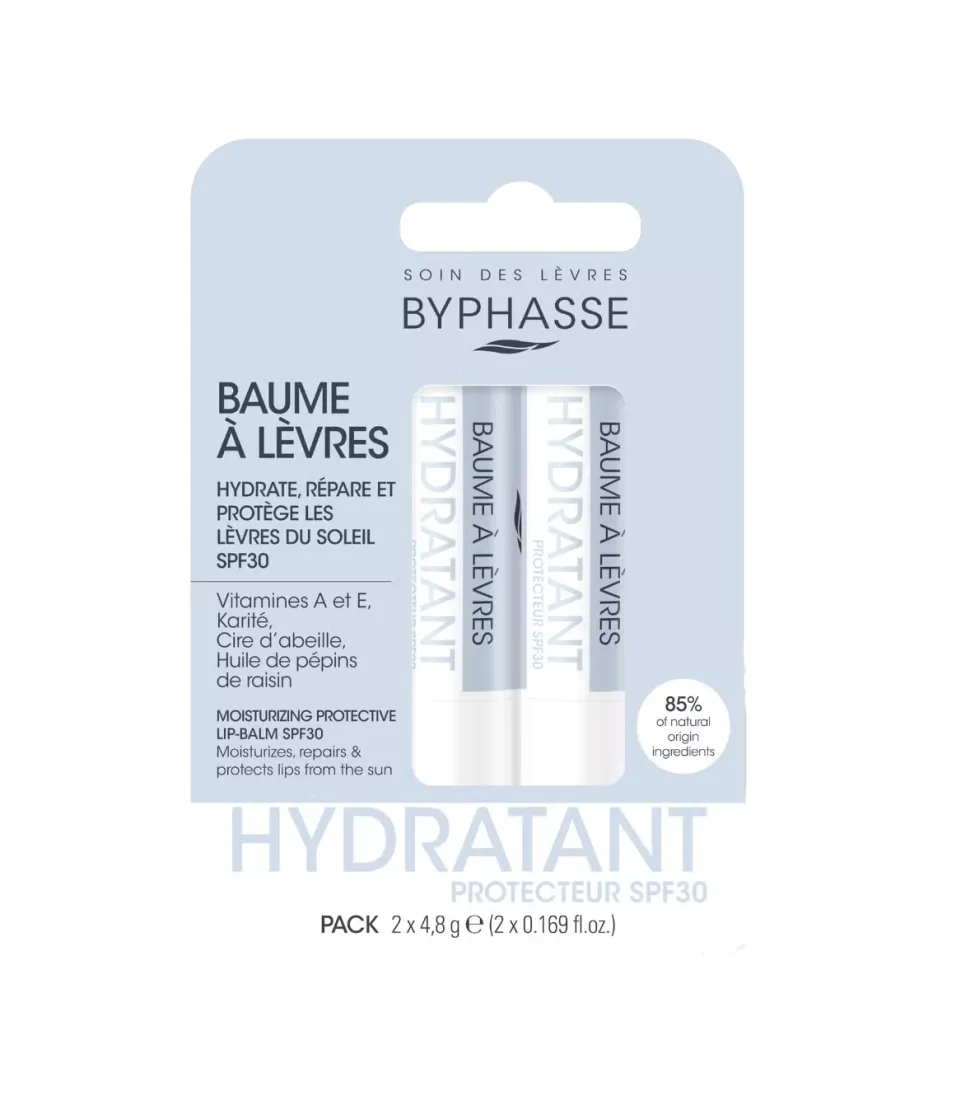 Duo de bálsamos labiales hidratantes con SPF30