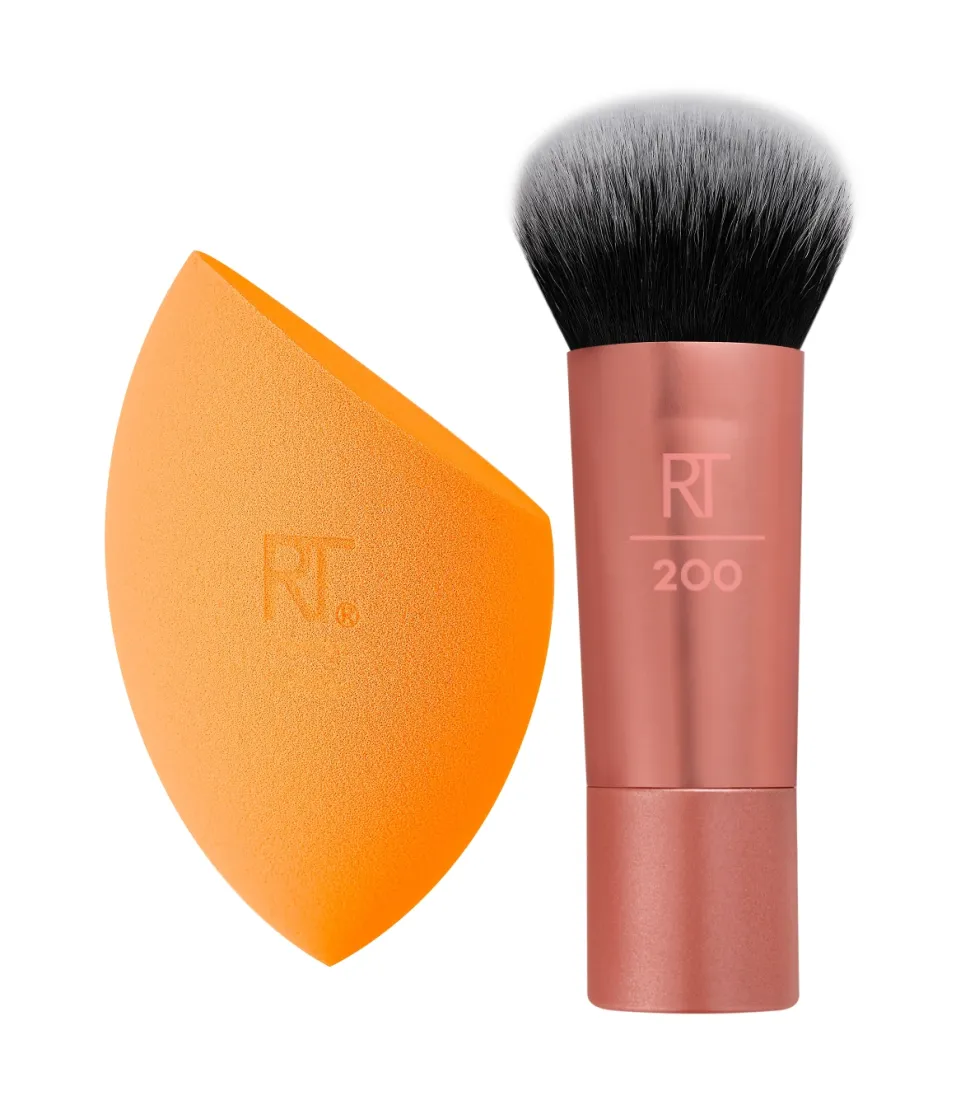 Duo de brocha + esponja Mini Travel