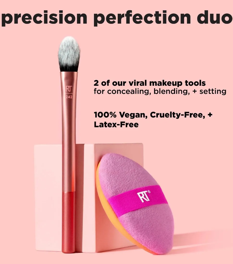 Duo de brocha + esponja Precision Perfection