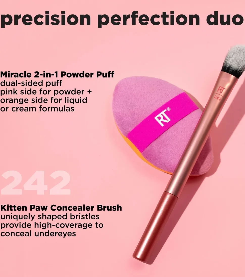 Duo de brocha + esponja Precision Perfection