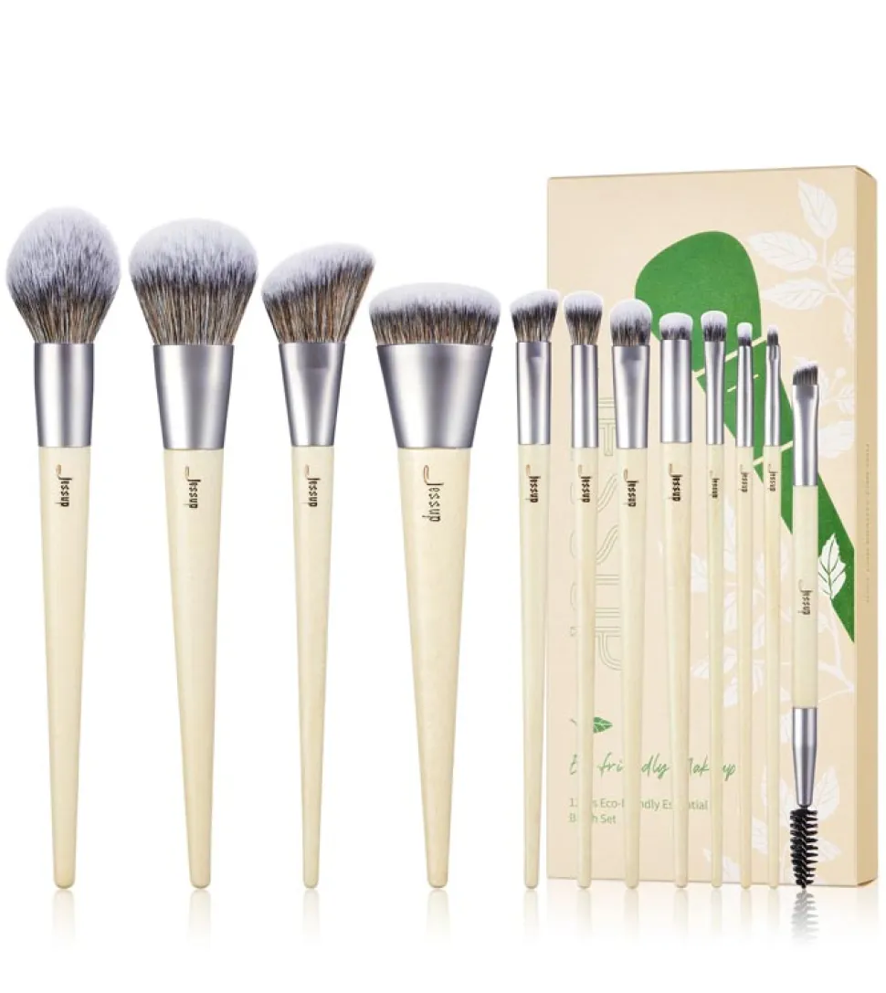 *Eco-Friendly Makeup* - Set de brochas 12 piezas - T327: Burlywood