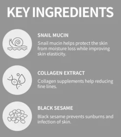 Emulsión hidratante Black Snail Collagen