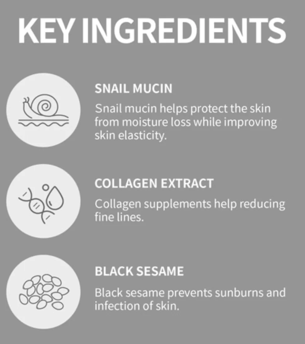 Emulsión hidratante Black Snail Collagen