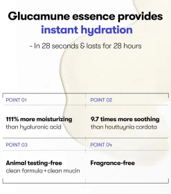 Esencia facial hidratante con Glucamune