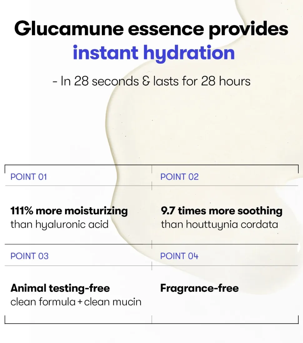 Esencia facial hidratante con Glucamune