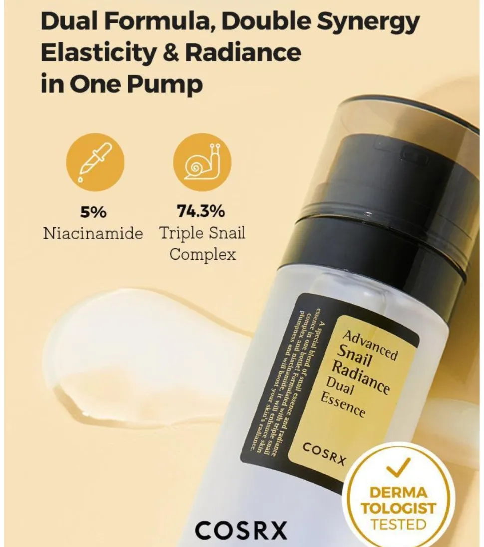 Esencia iluminadora Advanced Snail Radiance Dual Essence
