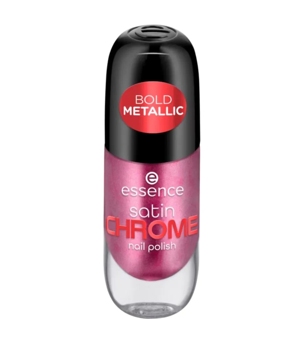 Esmalte de uñas Satin Chrome - 03: Meta Maroon