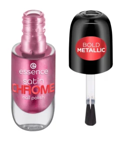 Esmalte de uñas Satin Chrome - 03: Meta Maroon