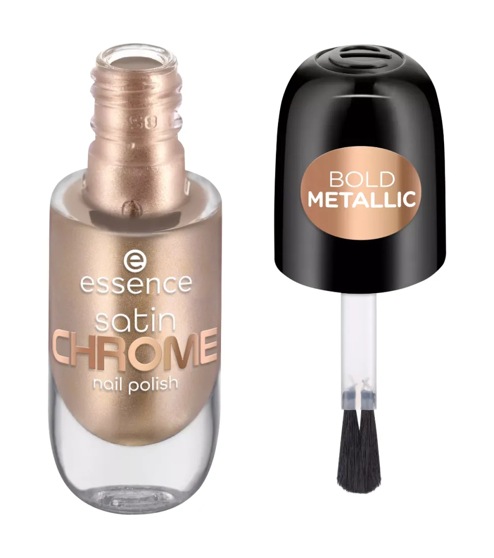 Esmalte de uñas Satin Chrome - 01: Robotic Rose