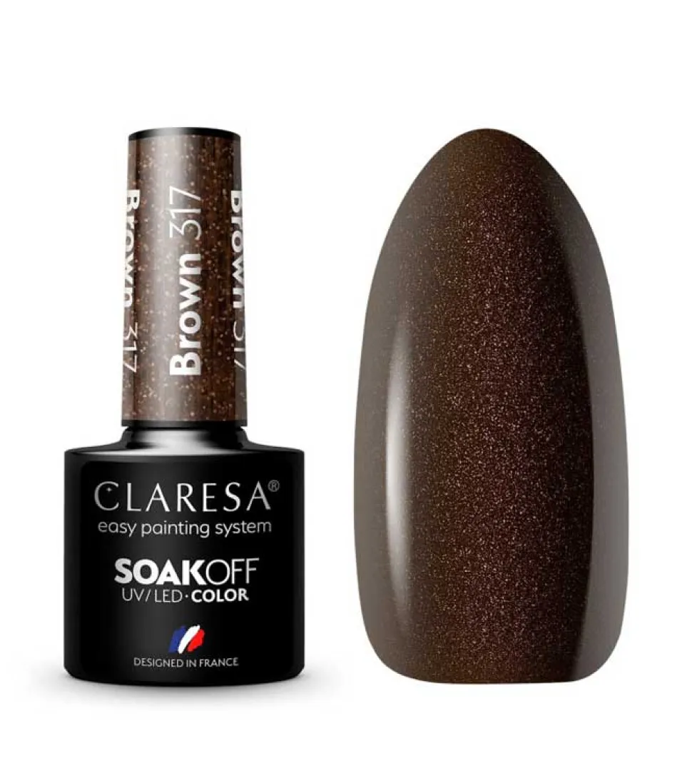 Esmalte semipermanente Soak off - 317: Brown
