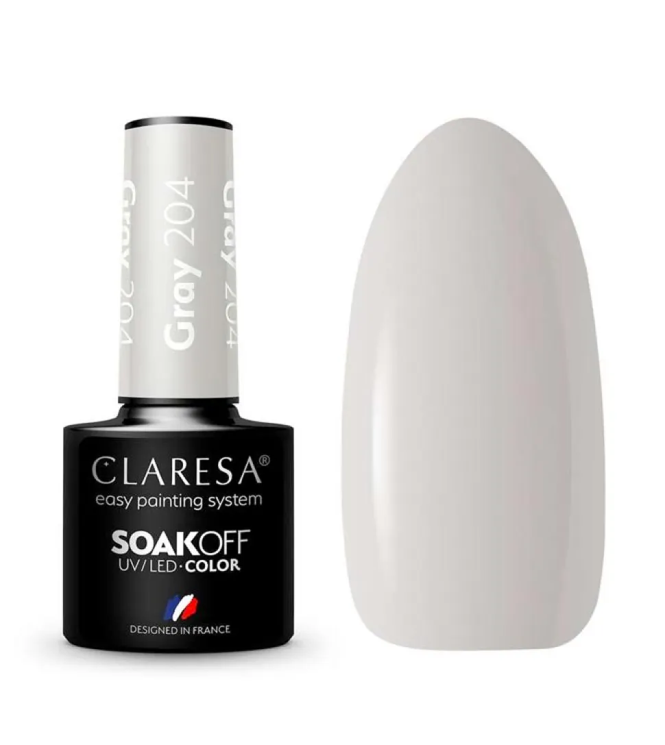 Esmalte semipermanente Soak off - 204: Gray