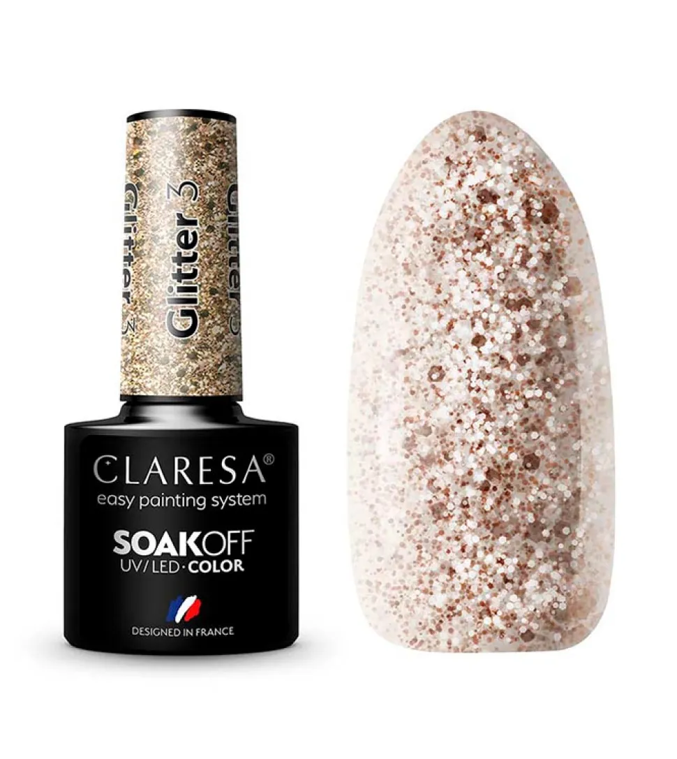 Esmalte semipermanente Soak off - 3: Glitter