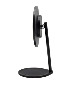 Espejo de tocador negro recargable con Iluminación LED Regulable