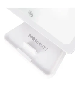 Espejo de tocador recargable con iluminación LED regulable - Blanco