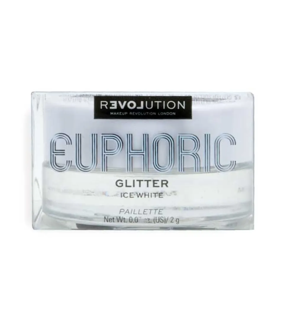 *Euphoric* - Glitter suelto iridiscente multiusos - Ice White