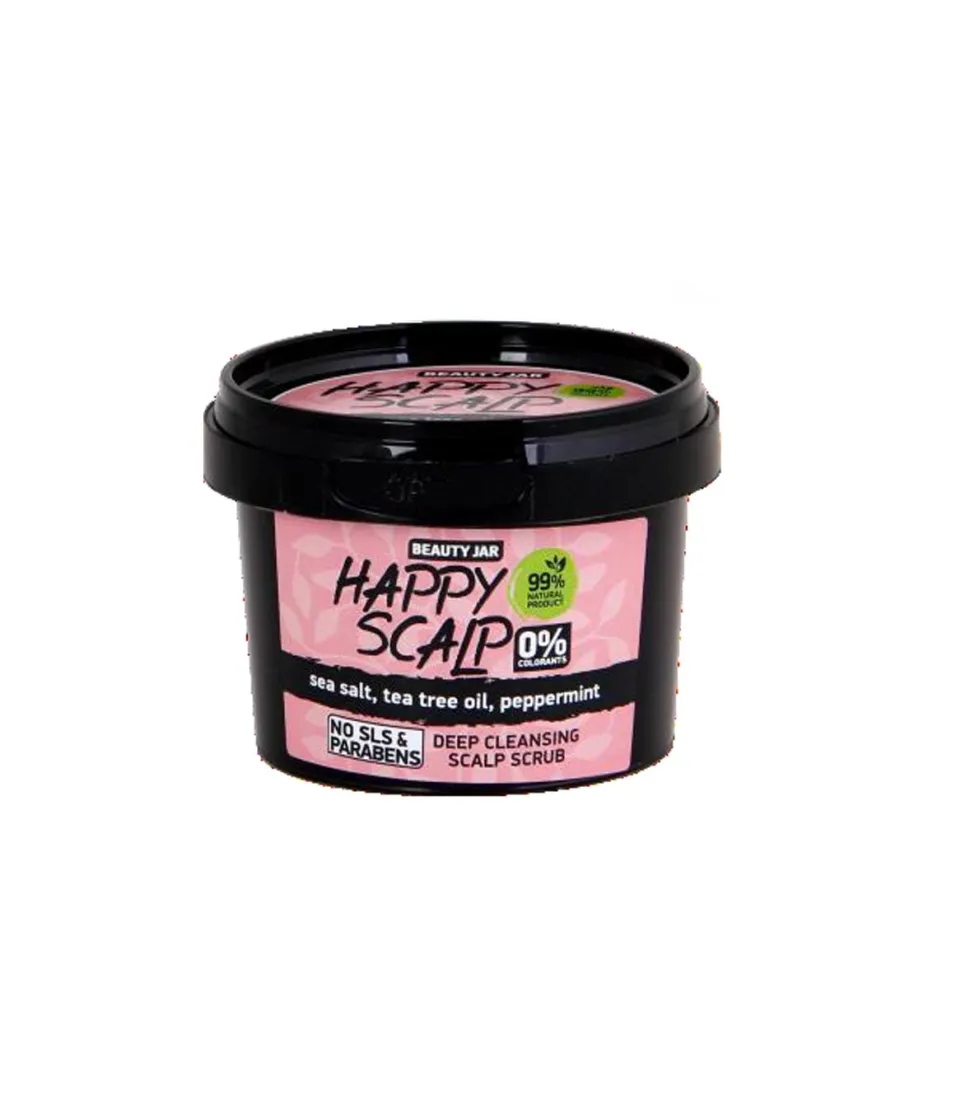 Exfoliante capilar para la limpieza profunda del cuero cabelludo Happy Scalp
