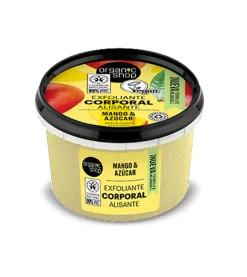 Exfoliante corporal alisante - Mango orgánico y azúcar