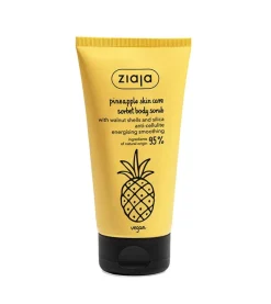 Exfoliante corporal anticelulítico con cáscaras de nuez y sílice - Piña