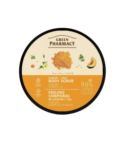 Exfoliante corporal con azúcar - Cúrcuma + Aceite de Calabaza