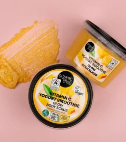Exfoliante corporal de azúcar - Batido de yogur con vitamina C