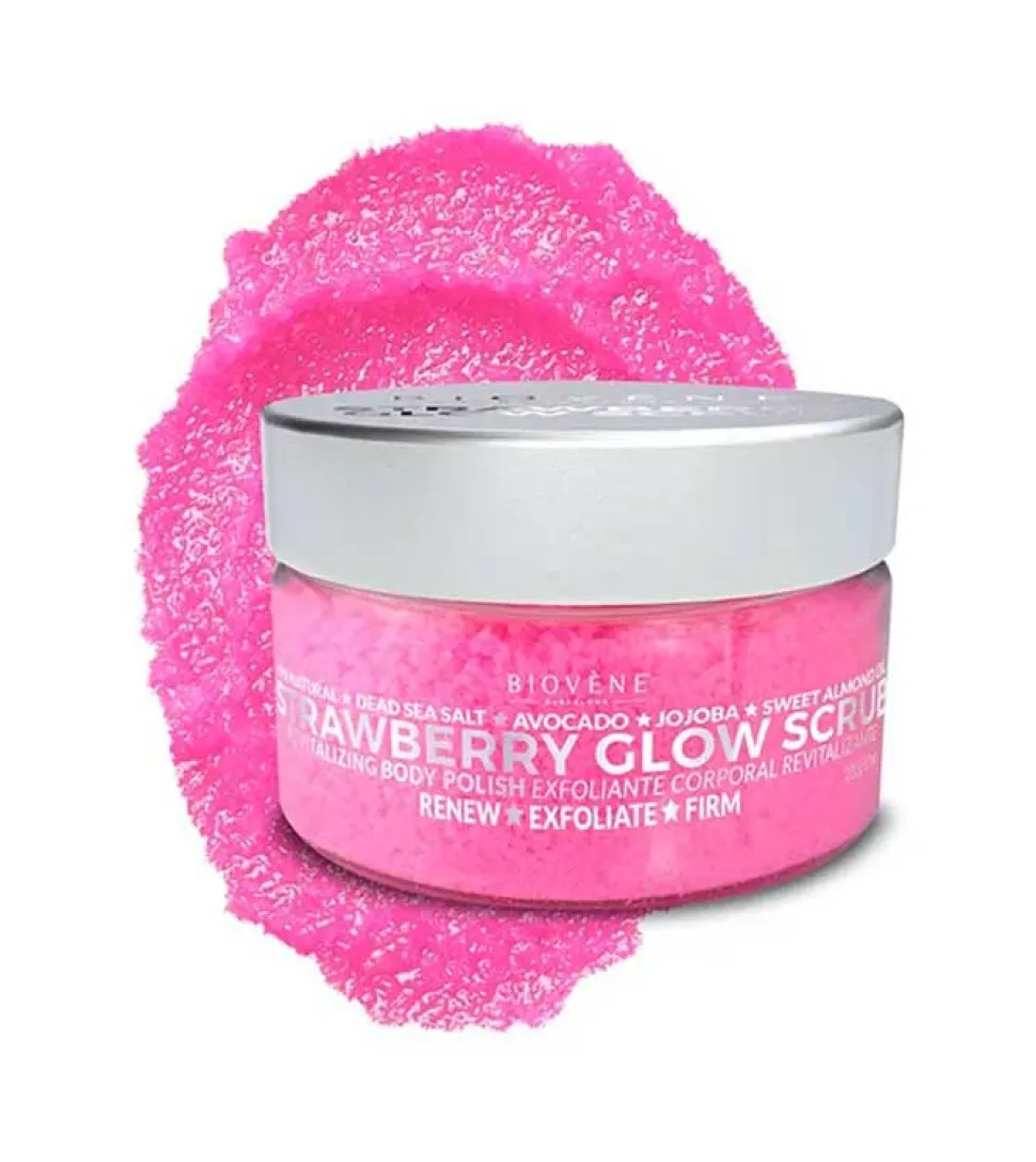 Exfoliante corporal de sal marina - Strawberry Glow Scrub
