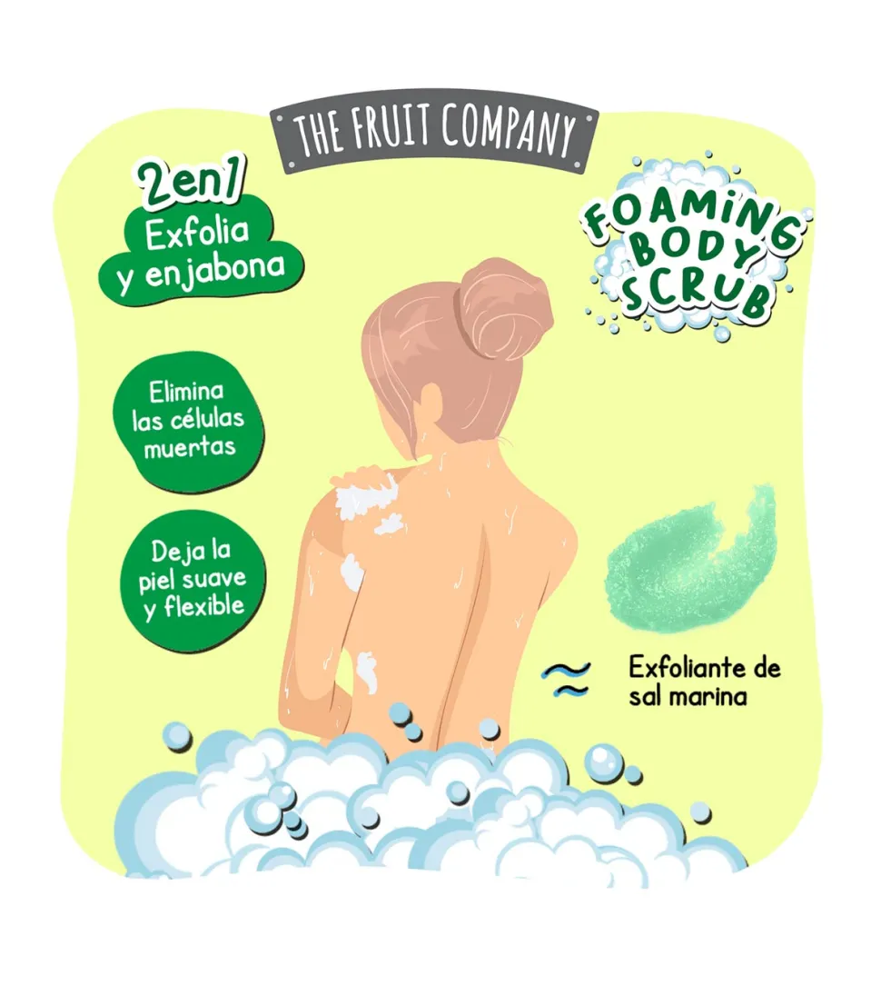 Exfoliante corporal espumoso 2 en 1 - Melón