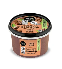 Exfoliante corporal suavizante - Café orgánico y azúcar