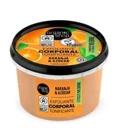 Exfoliante corporal tonificante - Naranja orgánica y azúcar