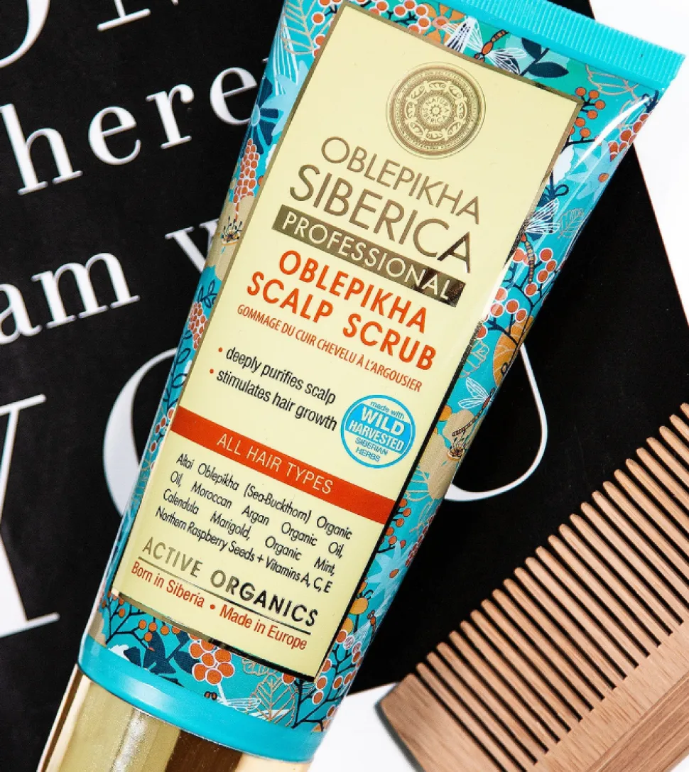 Exfoliante para el cuero cabelludo oblepikha
