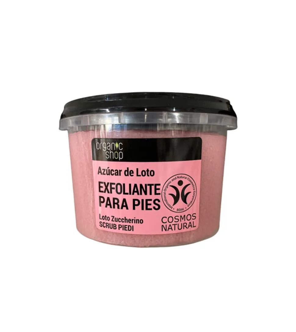 Exfoliante para pies - Flor de loto orgánica y azúcar