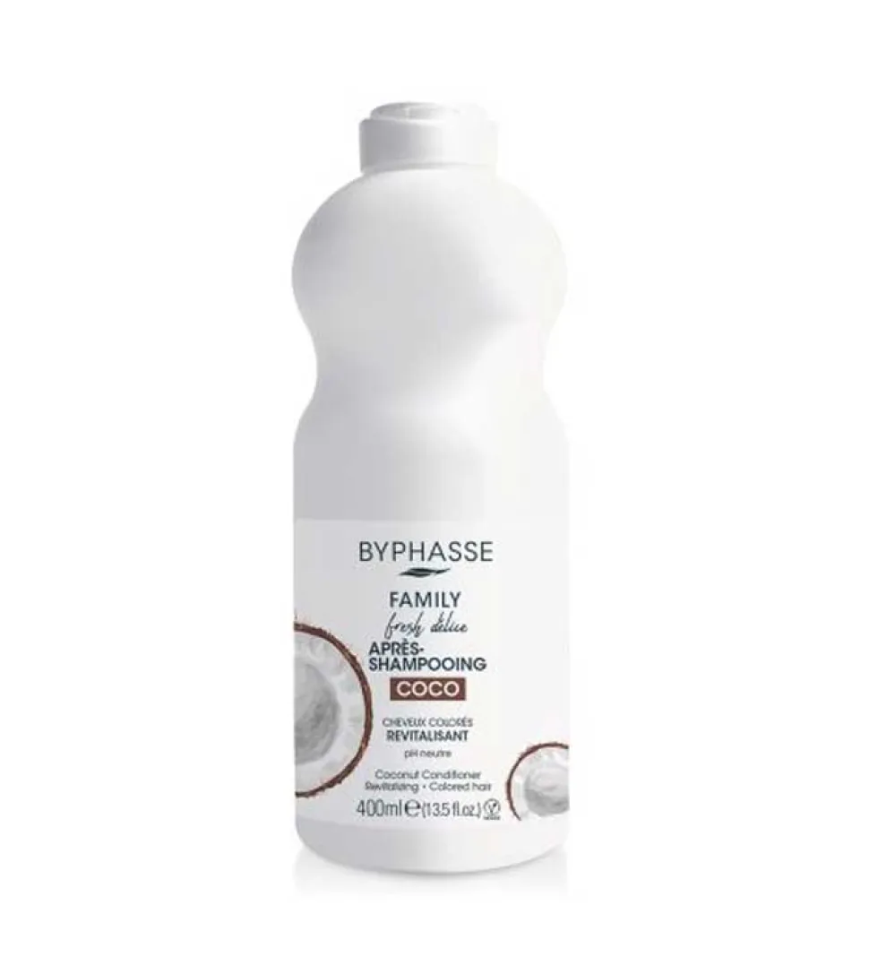 *Family fresh délice* - Acondicionador capilar - Coco: cabello teñido