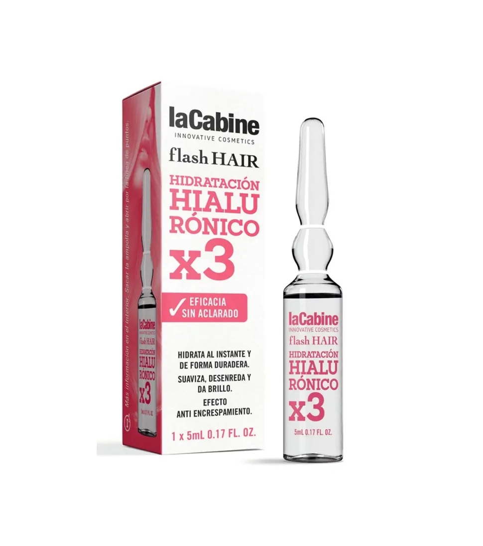 *Flash Hair* - Ampolla capilar hidratante Moisturizing Hyaluronic x3