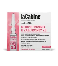 *Flash Hair* - Ampollas capilares hidratantes Moisturizing Hyaluronic x3 - Cabello fino, seco o dañado