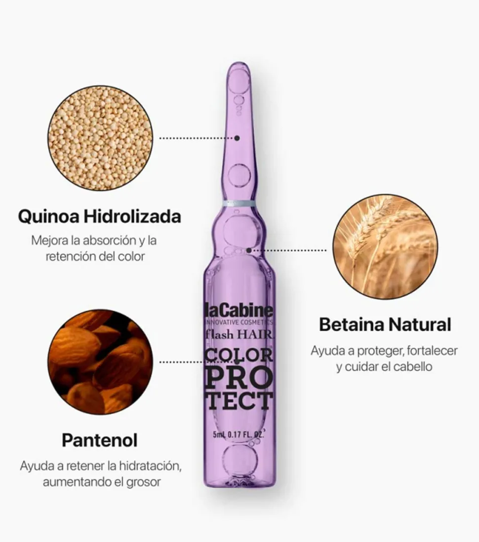 *Flash Hair* - Ampollas capilares Color Protect - Cabello teñido