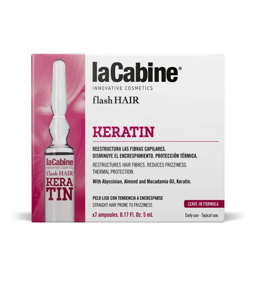 *Flash Hair* - Ampollas capilares Keratin - Cabello liso con tendencia al encrespamiento