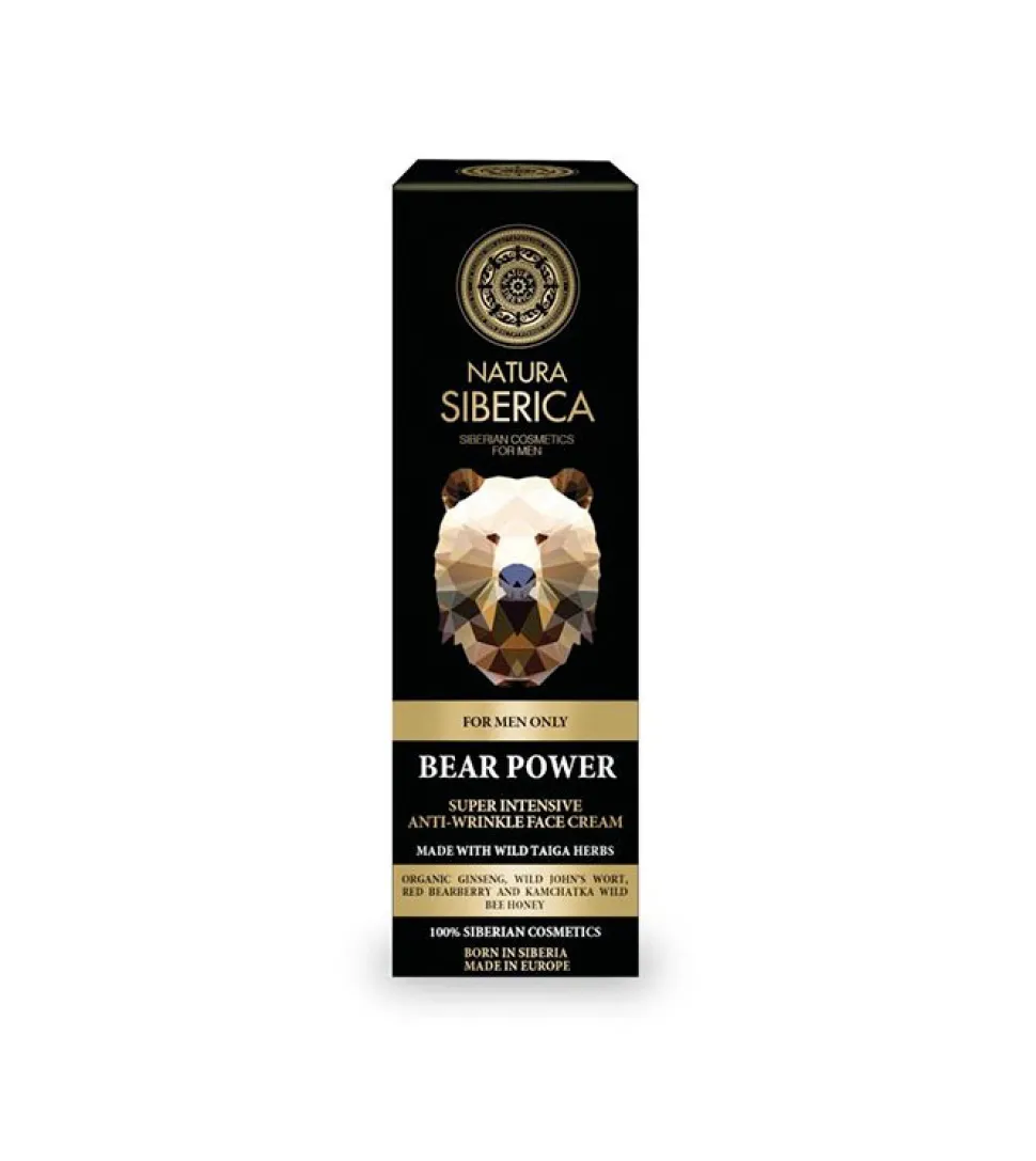 *For Men* - Crema facial intensiva antiarrugas - El poder del oso