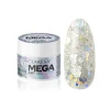 Gel de decoración de uñas Megastar - Silver Flicker
