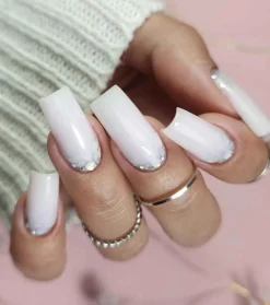 Gel de decoración de uñas Megastar - Silver Flicker