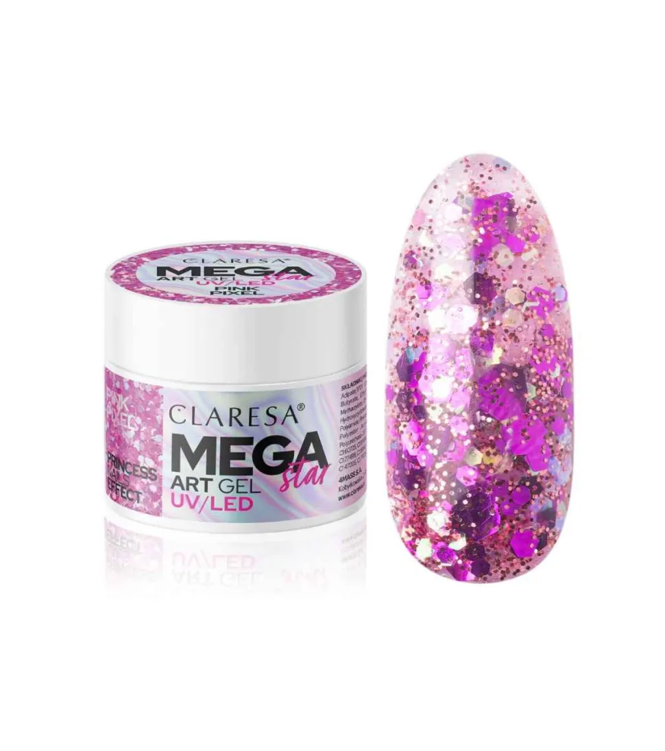 Gel de decoración de uñas Megastar - Pink Pixel