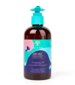Gel definidor de rizos para bebés y niños Born Curly - Glicerina y Aceite de Ricino Jamaicano