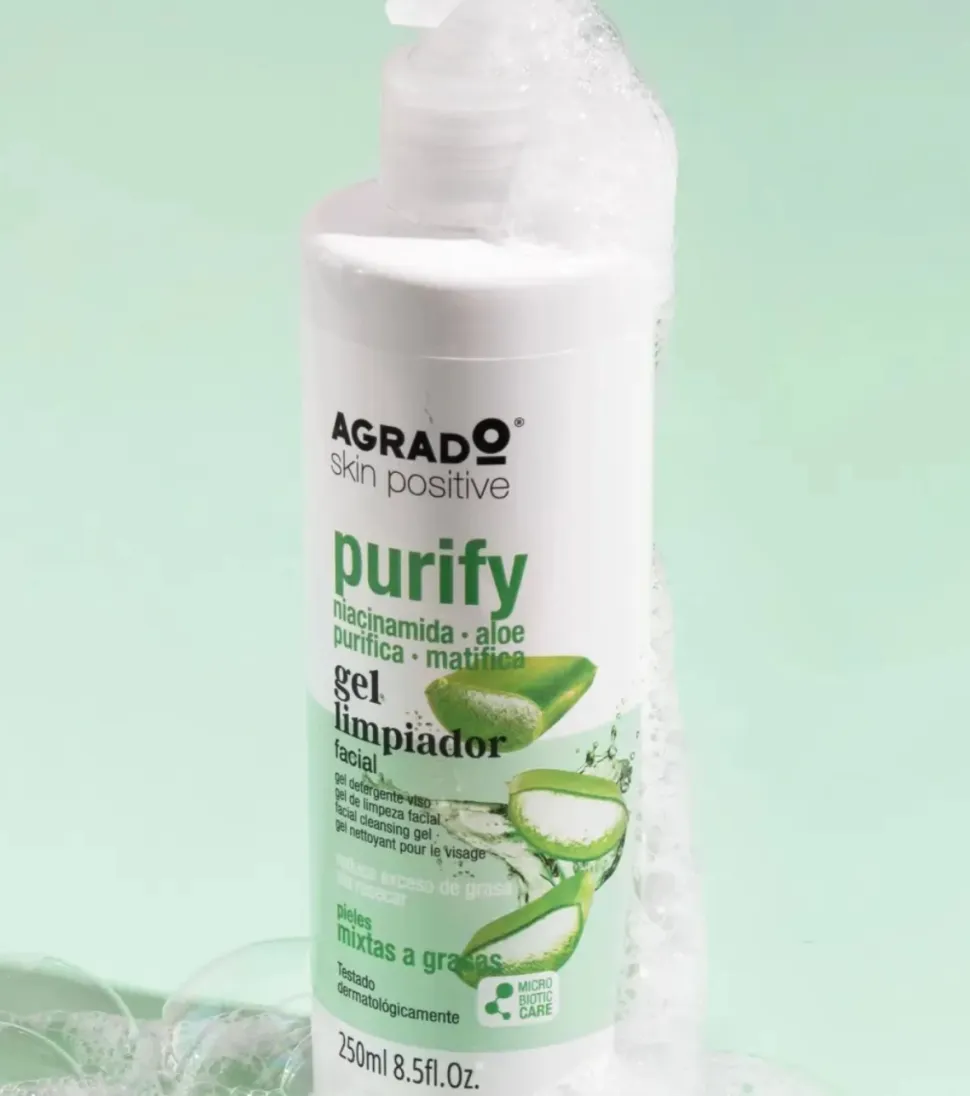 Gel limpiador facial Purify - Pieles mixtas a grasas