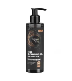 Gel limpiador hombre para piel acneica - Corteza de roble y menta