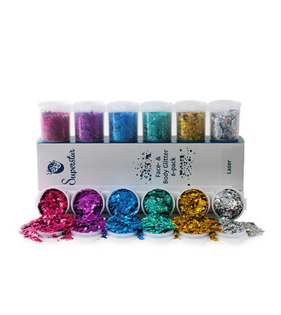 Glitter para rostro y cuerpo Chunky Mix - Laser