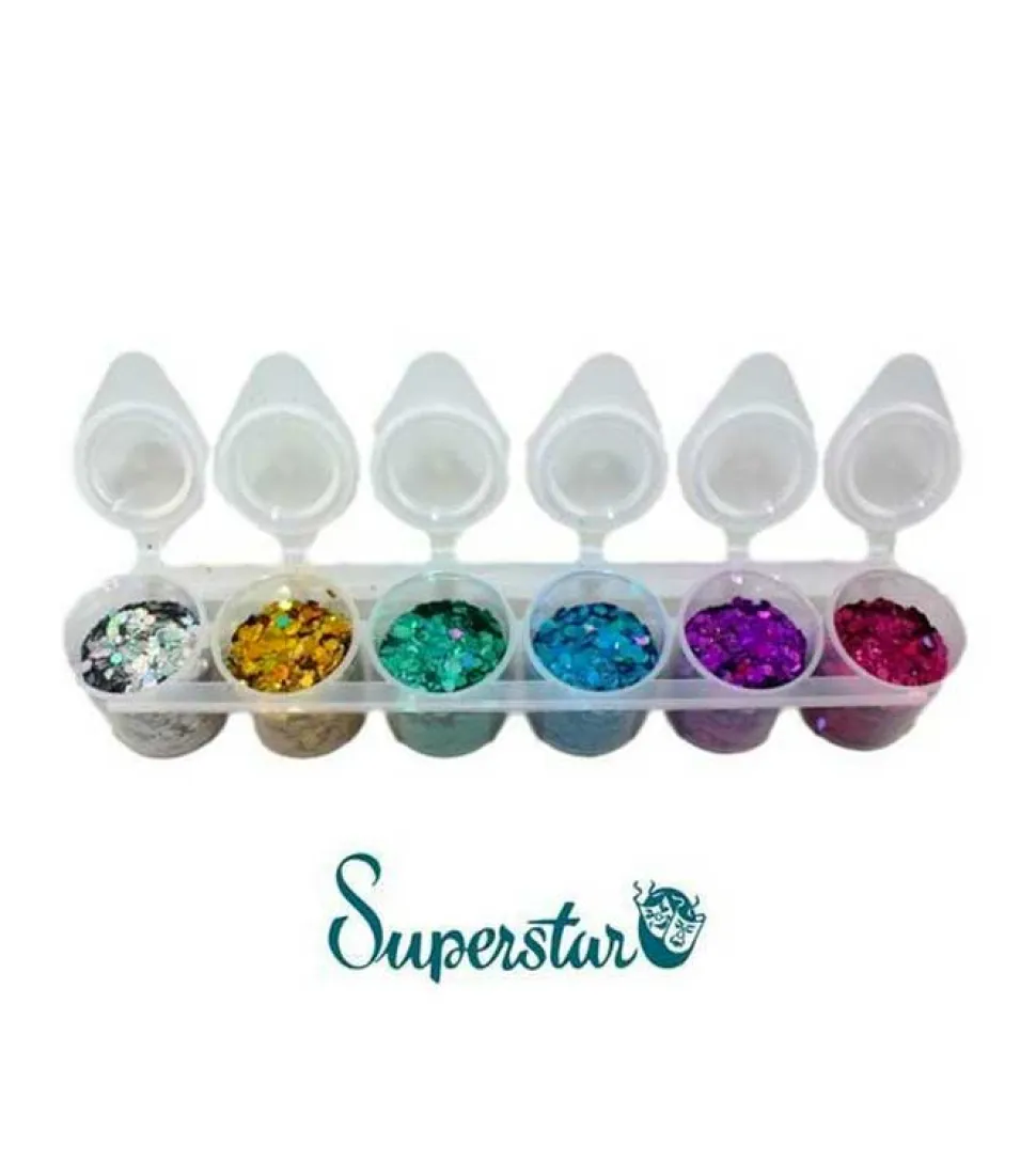 Glitter para rostro y cuerpo Chunky Mix - Laser