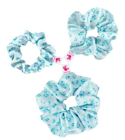 GLOV - *Barbie* - Pack de 3 coleteros scrunchie - Blue Panther