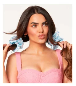 GLOV - *Barbie* - Pack de 3 coleteros scrunchie - Blue Panther