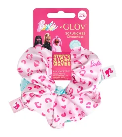 GLOV - *Barbie* - Pack de 2 coleteros scrunchie - Talla M