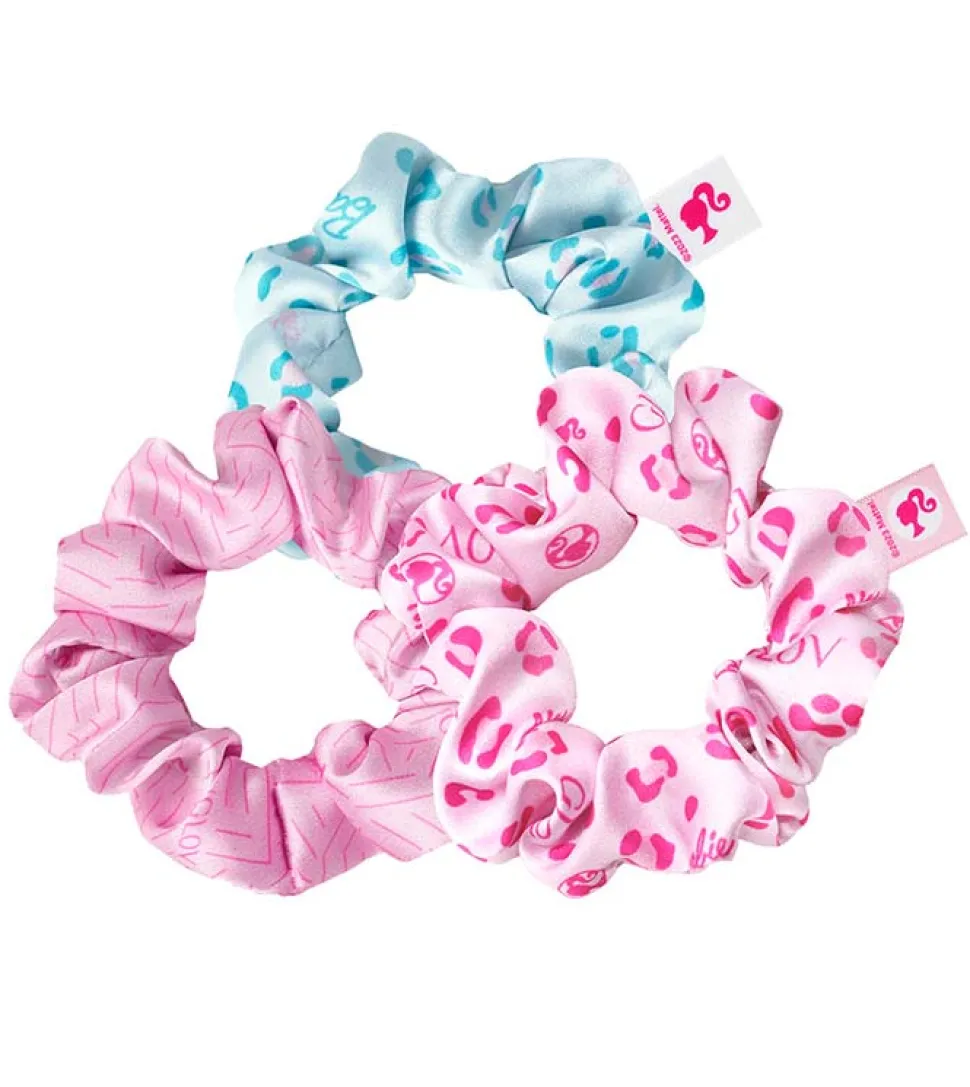GLOV - *Barbie* - Pack de 3 coleteros scrunchie - Talla S