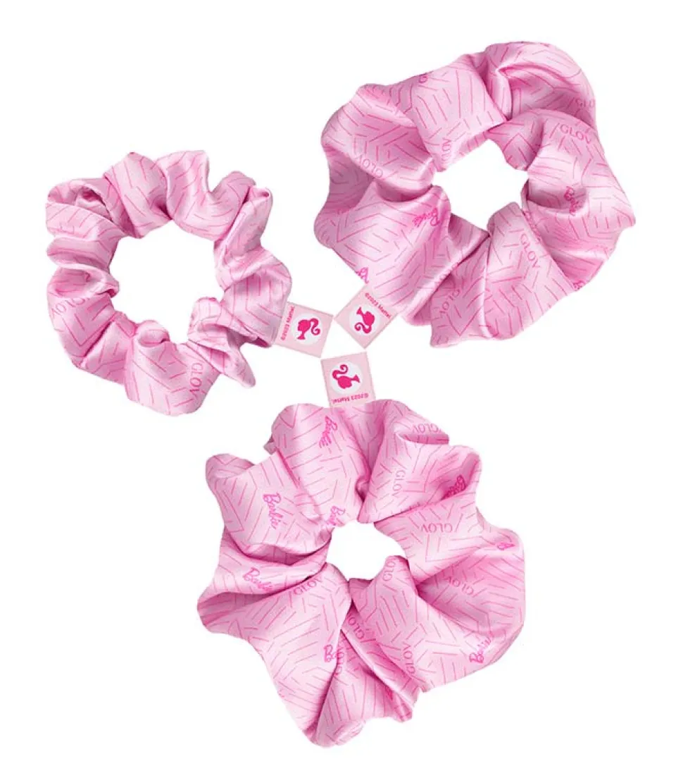 GLOV - *Barbie* - Pack de 3 coleteros scrunchie - ZigZak