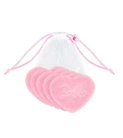 GLOV - *Barbie* - Set de discos desmaquillantes reutilizables Heart shaped